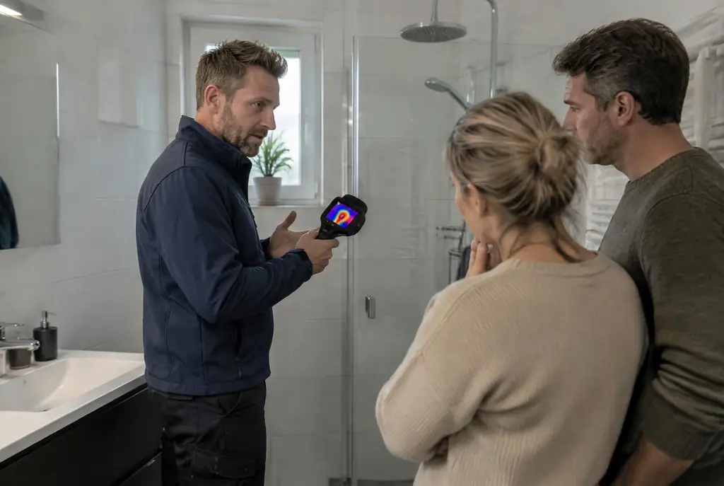 Lekdetectie Hattem – specialist legt bevindingen uit aan bewoner